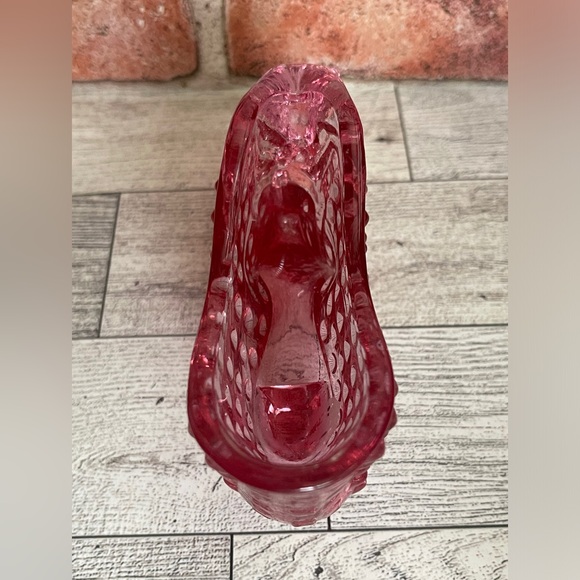 Fenton glass slipper Raspberry Pink - Picture 4 of 13